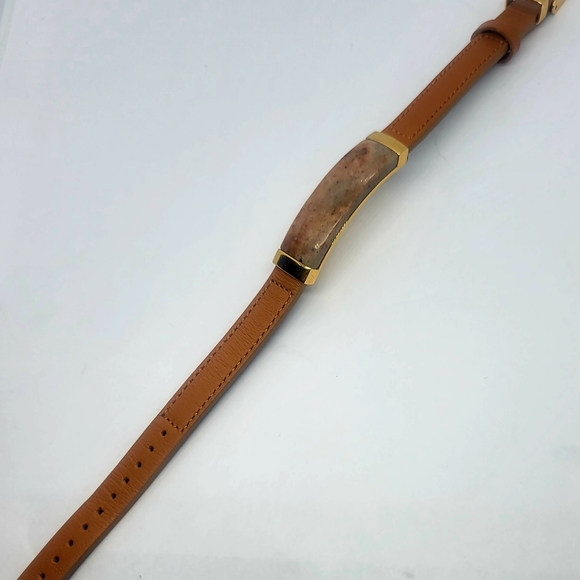 Stainless steel natural stone leather bracelets - Picture 4 of 6